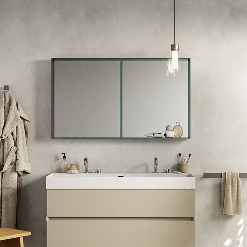 壁挂浴室镜子 - CARRÈ - Rexa Design - 现代风格 / 立式 / 垂直