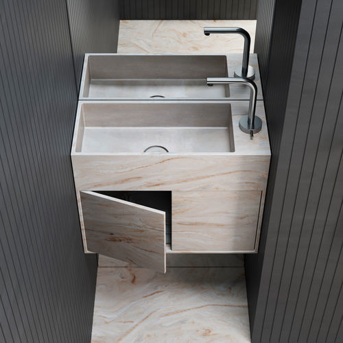 壁挂式台盆柜 - Rexa Design - 木质 / Corian®可丽耐 / 现代风格