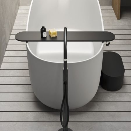 黑色浴缸托盘 - UNICO QUADRATO - Rexa Design
