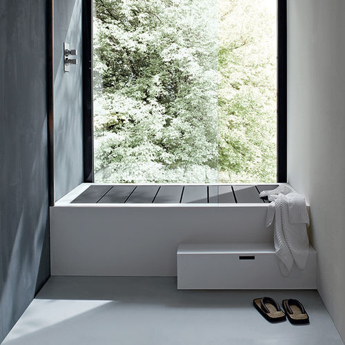 放置式浴缸 - Alterego - Rexa Design - 靠墙 / 住宅用 / Corian®可丽耐