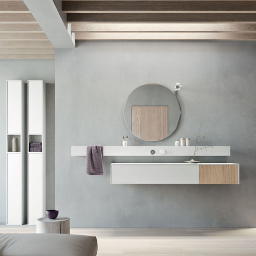 木质洗手盆台面 - TOP WITH DRAWERS - Rexa Design - Corian®可丽耐