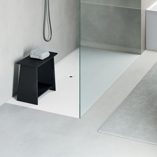长方形淋浴底盆 - Fluido - Rexa Design - 嵌入式 / Corian®可丽耐 / 定制