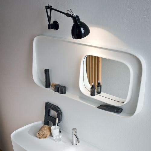 壁挂镜子 - Fonte  - Rexa Design - 现代风格 / 长方形 / Corian®可丽耐