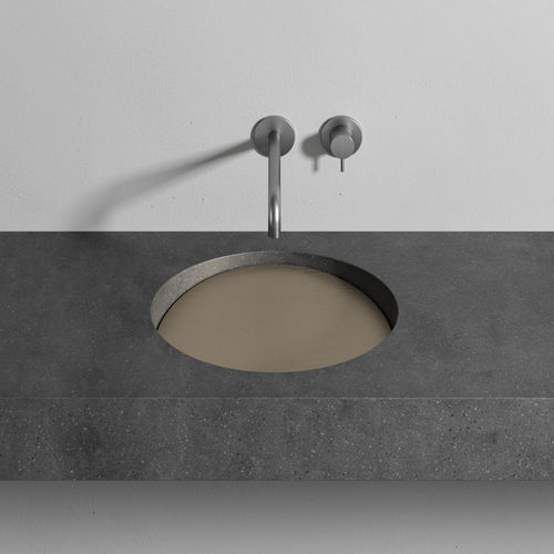 嵌入式台盆 - SLOPE - Rexa Design - Corian®可丽耐 / 带台面 / 圆形