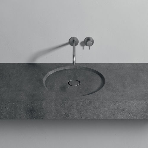 嵌入式台盆 - FLAT - Rexa Design - Corian®可丽耐 / 圆形 / 无孔