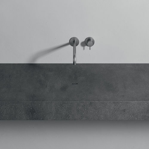 悬挂式台盆 - FLUIDO - Rexa Design - Corian®可丽耐 / 带台面 / 无孔