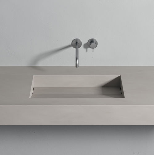 嵌入式台盆 - TAPE - Rexa Design - Corian®可丽耐 / 带台面 / 定制