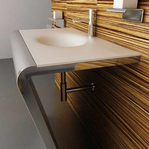 台上盆 - SETTANTACINQUE TOP CORIAN - Componendo - 不锈钢 / Corian®可丽耐 / 长方形