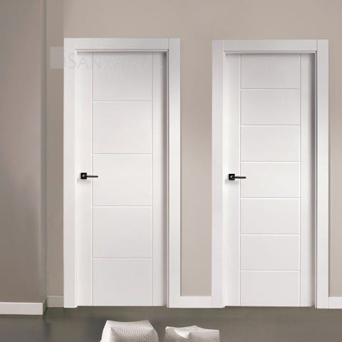 室内门 - 9105 - 9007 - Puertas Sanrafael - 木质 / 平开 / 实心