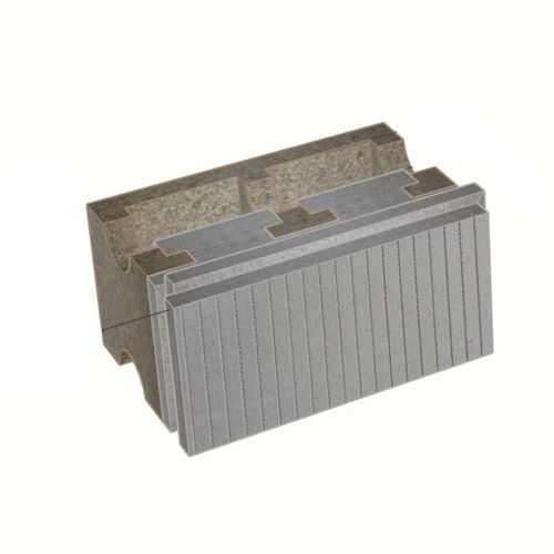 聚苯乙烯模板块 - B-HI35/12+19	 - FIXOLITE - 墙面 / 地面用 / 绝缘材料
