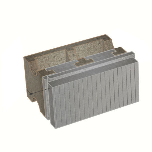 聚苯乙烯模板块 - B-HI38/14+20 - FIXOLITE - 墙面 / 地面用 / 绝缘材料