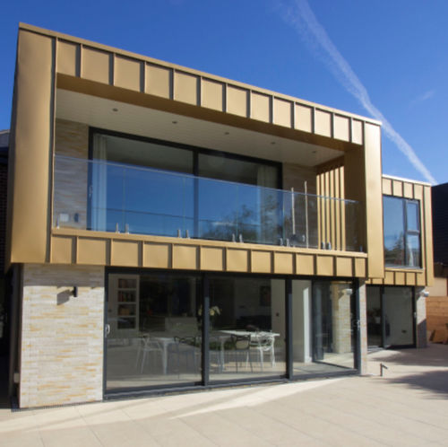 板式立面 - RESIDENTIAL HOUSE WEST BRIDGFORD  - Arconic Architectural Products SAS, Merxheim/Frank - 铝 / 立式 / 褶皱