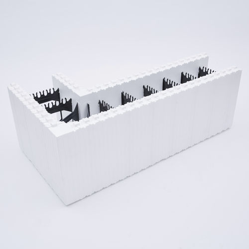 聚苯乙烯模板块 - ICF 90º XL CORNER REVERSIBLE - amvicsystem - 墙面 / 绝缘材料 / 转角