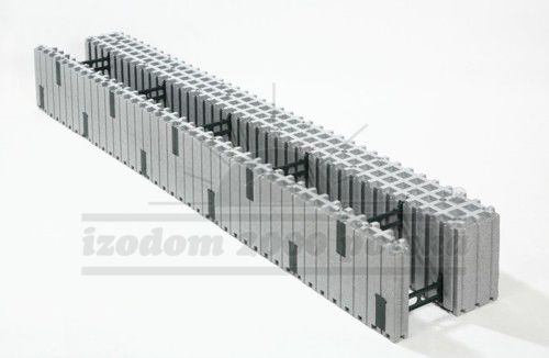 发泡聚苯乙烯EPS模板块 - MCFU 2/35 - izodom 2000 polska - Néopor® 材质 / 墙面 / 绝缘材料