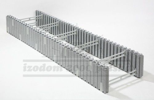 发泡聚苯乙烯EPS模板块 - MCFU 2/50 - izodom 2000 polska - Néopor® 材质 / 墙面 / 绝缘材料