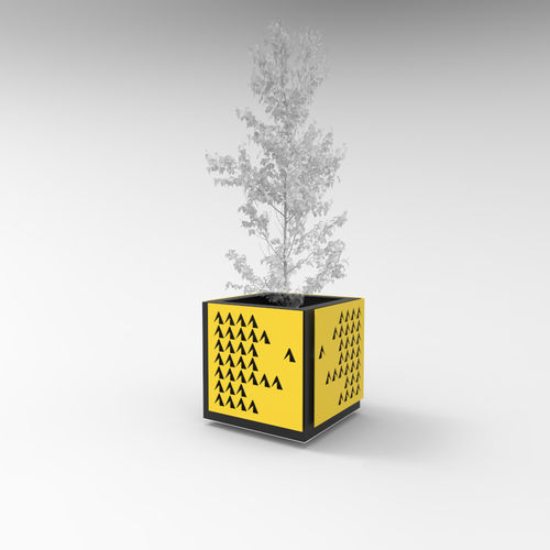 金属花坛 - CUBE - CITYSì - 长方形 / 正方形 / 模块化