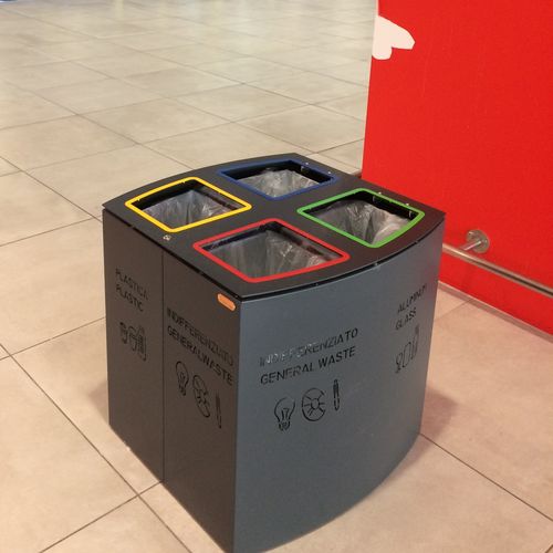 公共垃圾桶 - WINDOWS - CITYSì - 垃圾分类 / 电镀钢 / 喷漆钢