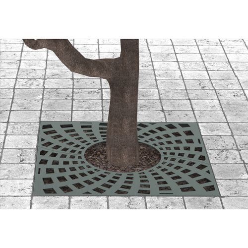 正方形树池盖板 - 2321 - CITYSì - 圆形 / 电镀钢 / 激光切割