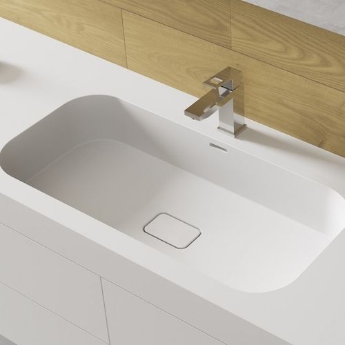 嵌入式台盆 - MIRAKLON FMR10 - Hasenkopf - Corian®可丽耐 / 长方形 / 单孔