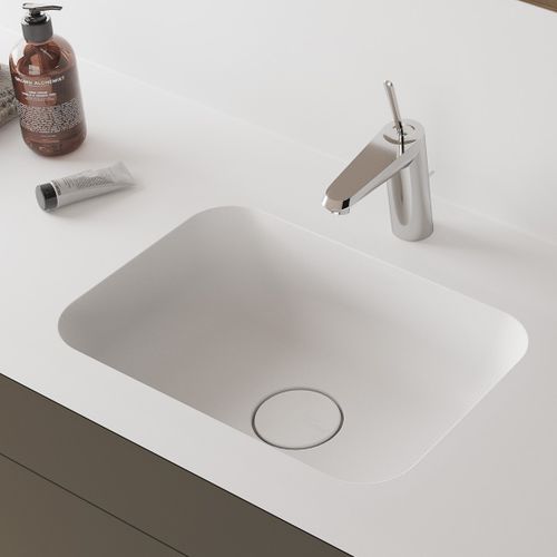 嵌入式台盆 - DUPONT - Hasenkopf - Corian®可丽耐 / 带台面 / 带调温水龙头