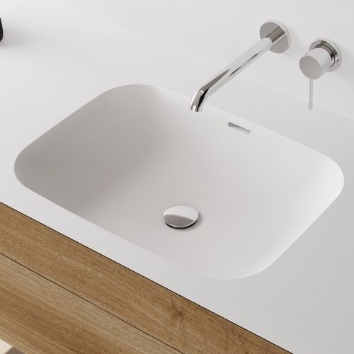 嵌入式台盆 - FONTANA FCU - Hasenkopf - Corian®可丽耐 / 带台面 / 长方形