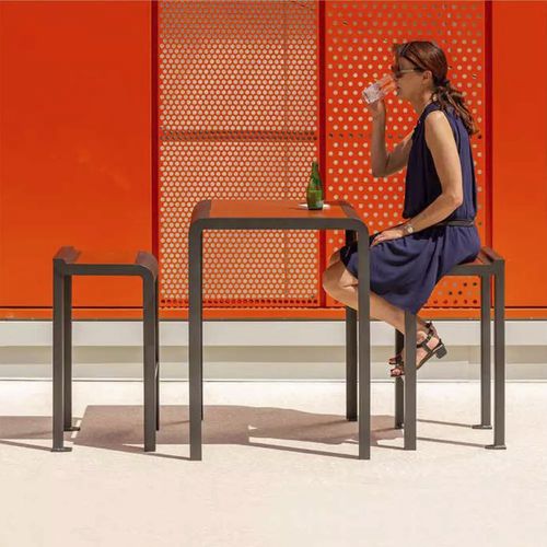 现代风格高脚桌 - PAOSA - Concept Urbain - HPL / 镀锌钢桌脚 / 长方形