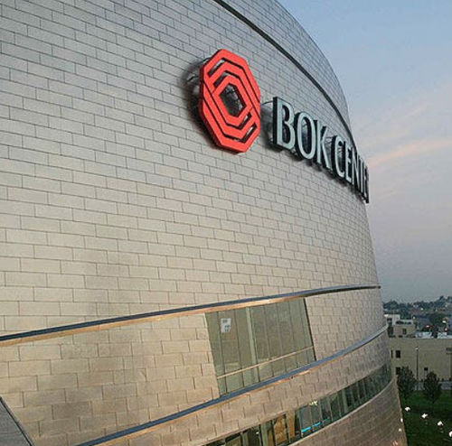 立面板 - BOK CENTER - A. Zahner - 不锈钢 / 立式 / 反光