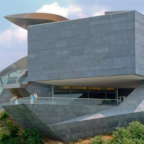 立面板 - HUNTER MUSEUM - A. Zahner - 锌制 / 不锈钢 / 立式