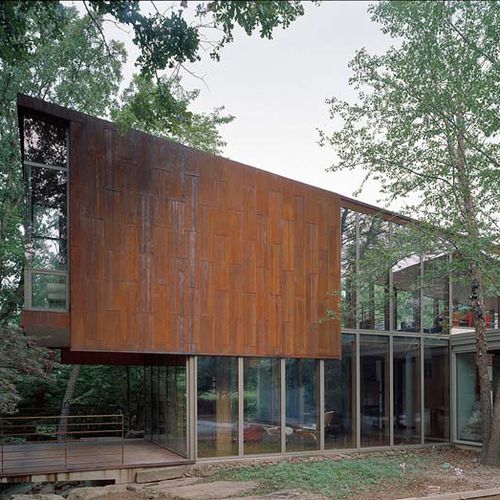鳞片式立面 - ARKANSAS HOUSE - A. Zahner - 木质 / 金属 / 立式