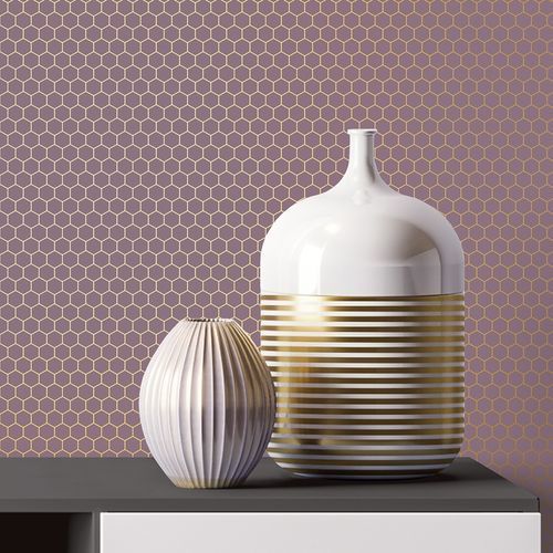 室内墙面材料 - Hexagon-12135 - Muraspec - PET / 印花 / 无纺布
