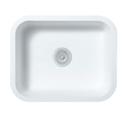 单槽厨房水槽 - A1231 - Staron Solid Surfaces - 无排水板 / 坚硬表面 / 下装式