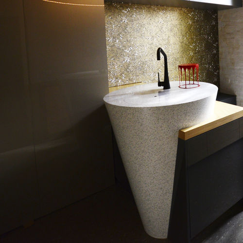 坚硬表面厨房台面 - MOSAIC DALMATIAN QD212 - Staron Solid Surfaces - 厨房 / 浴室 / 防污渍