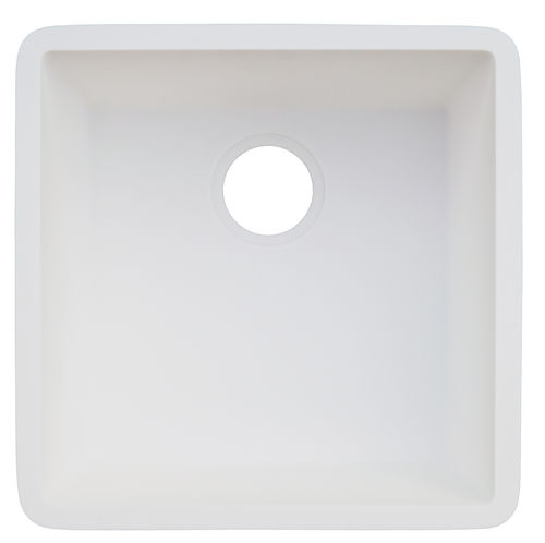 单槽厨房水槽 - B3180  - Staron Solid Surfaces - 无排水板 / 丙烯塑料 / 坚硬表面