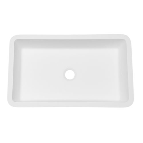 台面式洗手池 - B3200 - Staron Solid Surfaces - 集成式 / 长方形 / 坚硬表面