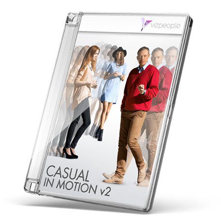 2D/3D图形库软件 - CASUAL IN MOTION V2 - VizPeople Cut Out people