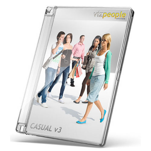 2D/3D图形库软件 - CASUAL V3 - VizPeople Cut Out people