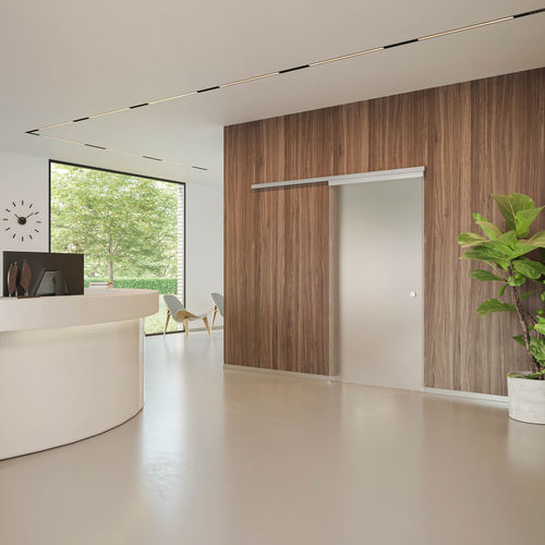 铝制推拉门系统 - XPERTA Glass sliding door - ARLU - 玻璃门 / 隐藏式滑道 / 壁挂