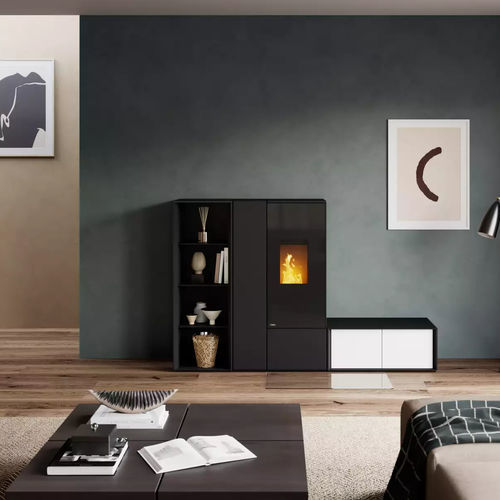 颗粒采暖炉 - CON­NECT  - Rika - 0 - 5 kW / 8 kW / 落地式