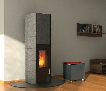 木材采暖炉 - T-LINE ECO2 TALL VERSION - Tonwerk Lausen AG - 0 - 5 kW / 现代风格 / 金属