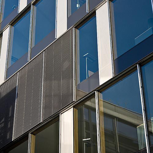 铝制建筑遮阳板 - TECHNOLOGY CENTRE SIKA, ZURICH/SWITZERLAND - Schindler - 用于外墙