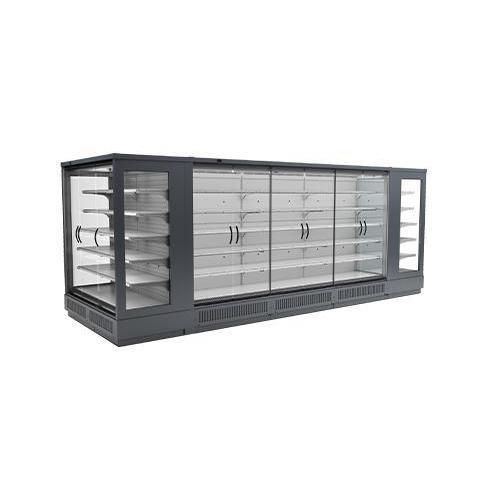 直立式冷藏展示柜 - KALEA CHILL AIR - AHT Cooling Systems GmbH - 搁板 / 用于商店 / 金属
