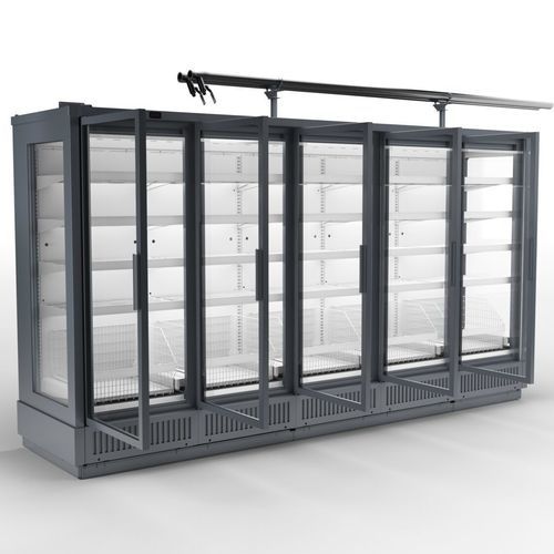 直立式冷藏展示柜 - KALEA FREEZE SPI - AHT Cooling Systems GmbH - 搁板 / 用于商店 / 金属