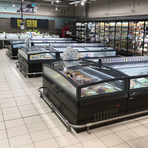 岛台冷藏展示柜 - MONTREAL XL - AHT Cooling Systems GmbH - 用于商店 / 金属 / 滑门式