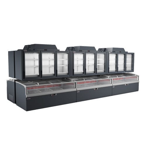 专业冷冻柜 - KINLEY XL - AHT Cooling Systems GmbH - 直立式 / 玻璃门 / 黑色
