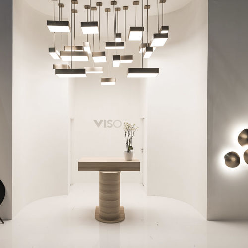 吊灯 - BRIGGS - VISO Lighting - 青铜 / 毛玻璃 / 现代风格