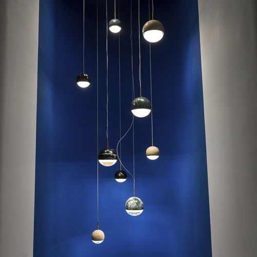吊灯 - WANDERING STAR - VISO Lighting - 金属 / 玻璃 / 大理石