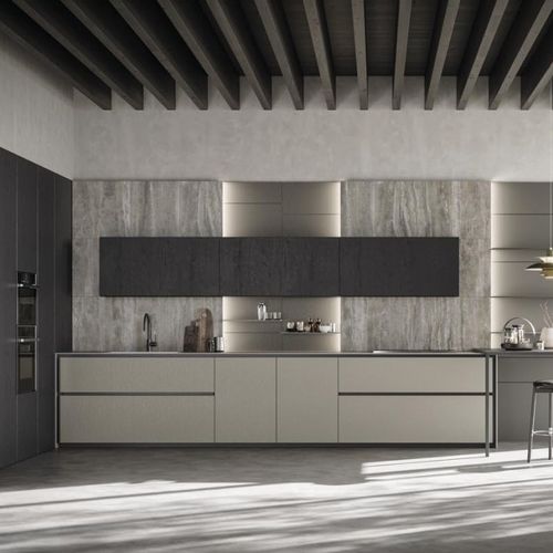 现代风格厨房 - 3_AXIS - Zampieri Cucine - Fenix NTM 材质 / 三聚氰胺 / 无把手