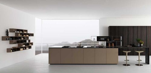 现代风格厨房 - Y - Zampieri Cucine - 木制贴皮 / 岛台式 / 无把手