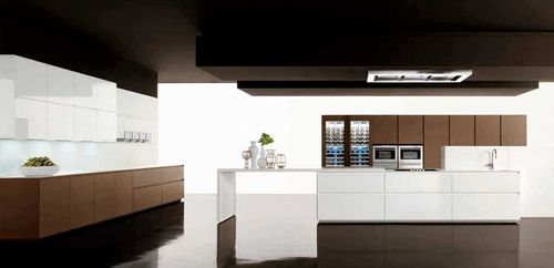 现代风格厨房 - GLASs - Zampieri Cucine - 木制贴皮 / 无把手 / 烤漆