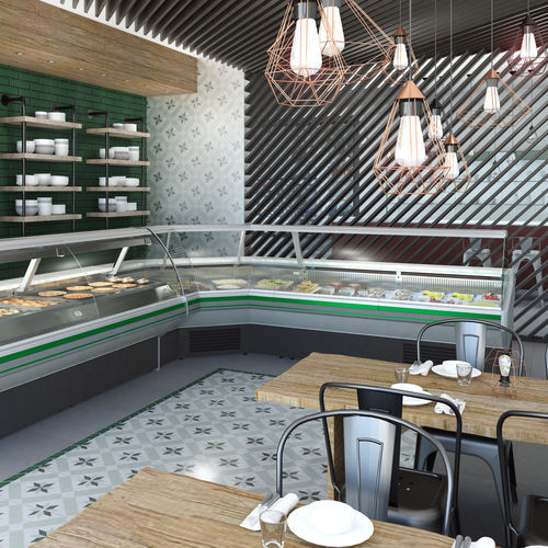 柜台冷藏展示柜 - ECO I - MAFIROL - 用于商店 / 金属 / 无门